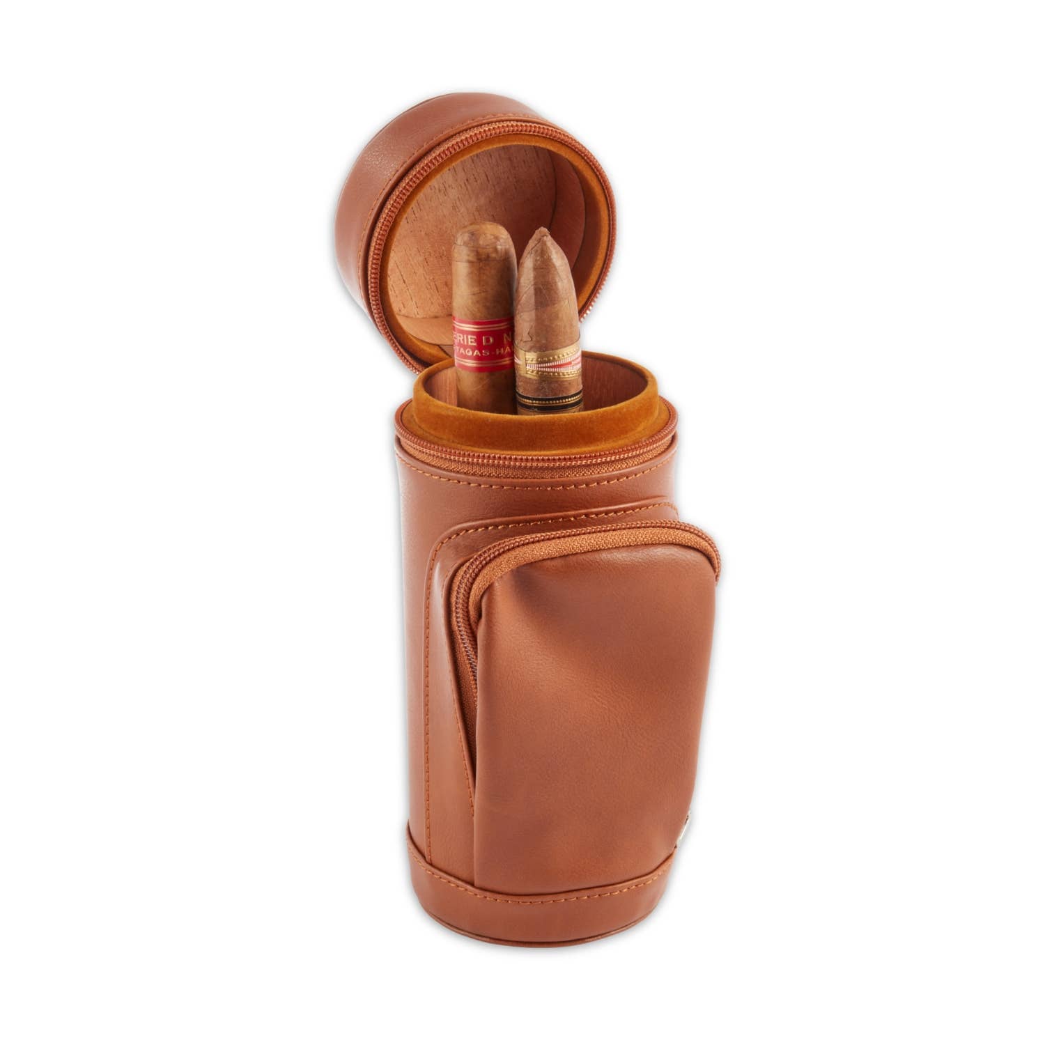 Birdie Cigar Case – Leather Golf Bag Travel Humidor
