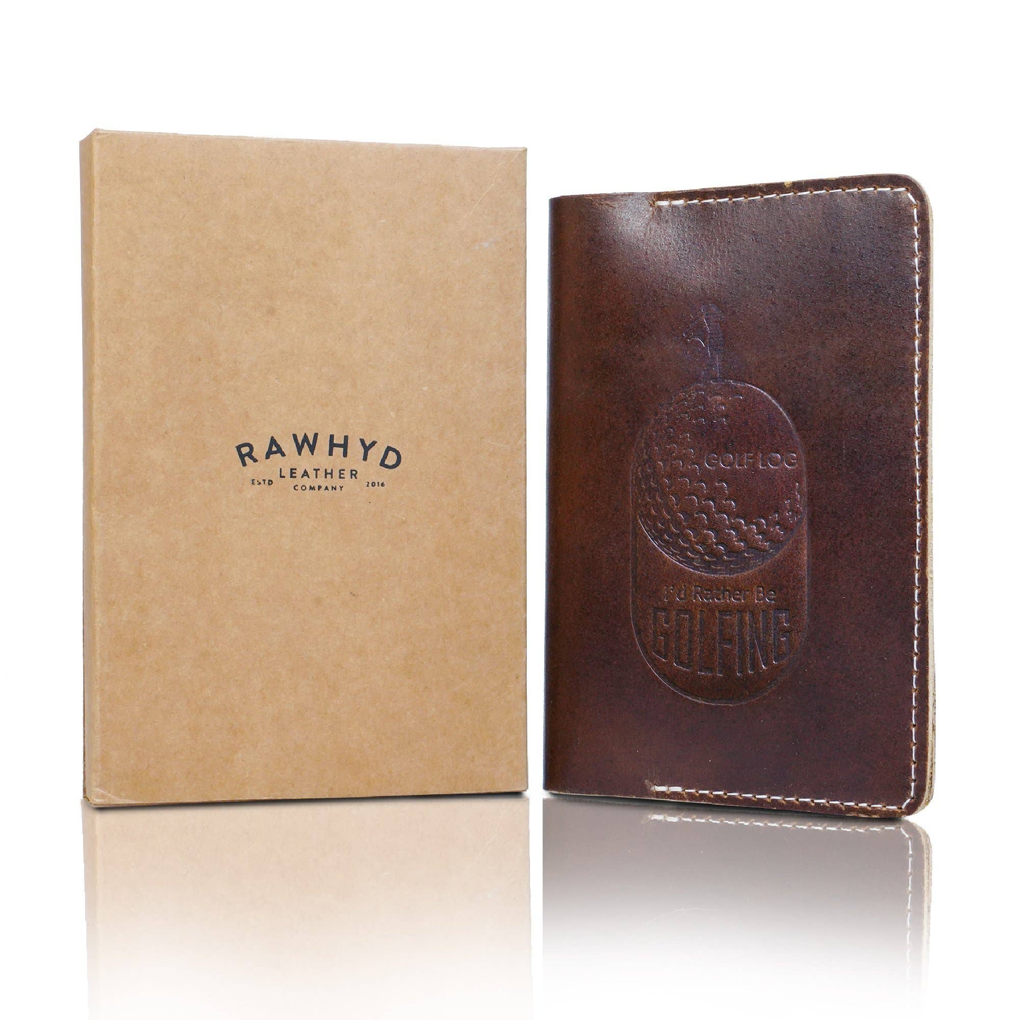 Leather Golf Scorecard Journal – Full-Grain Refillable Log Book