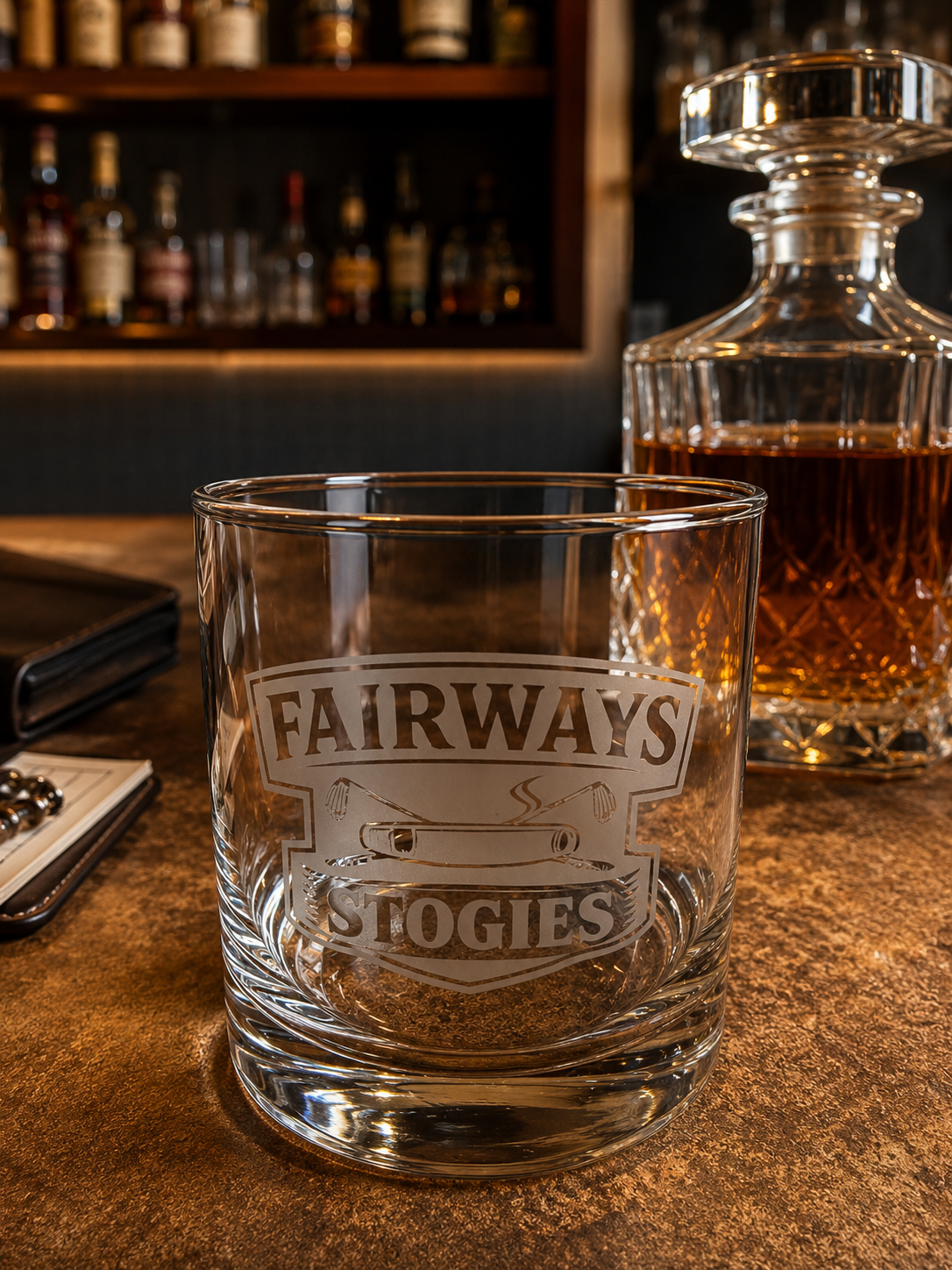 F&S Rocks Glass – 13 oz Custom Etched