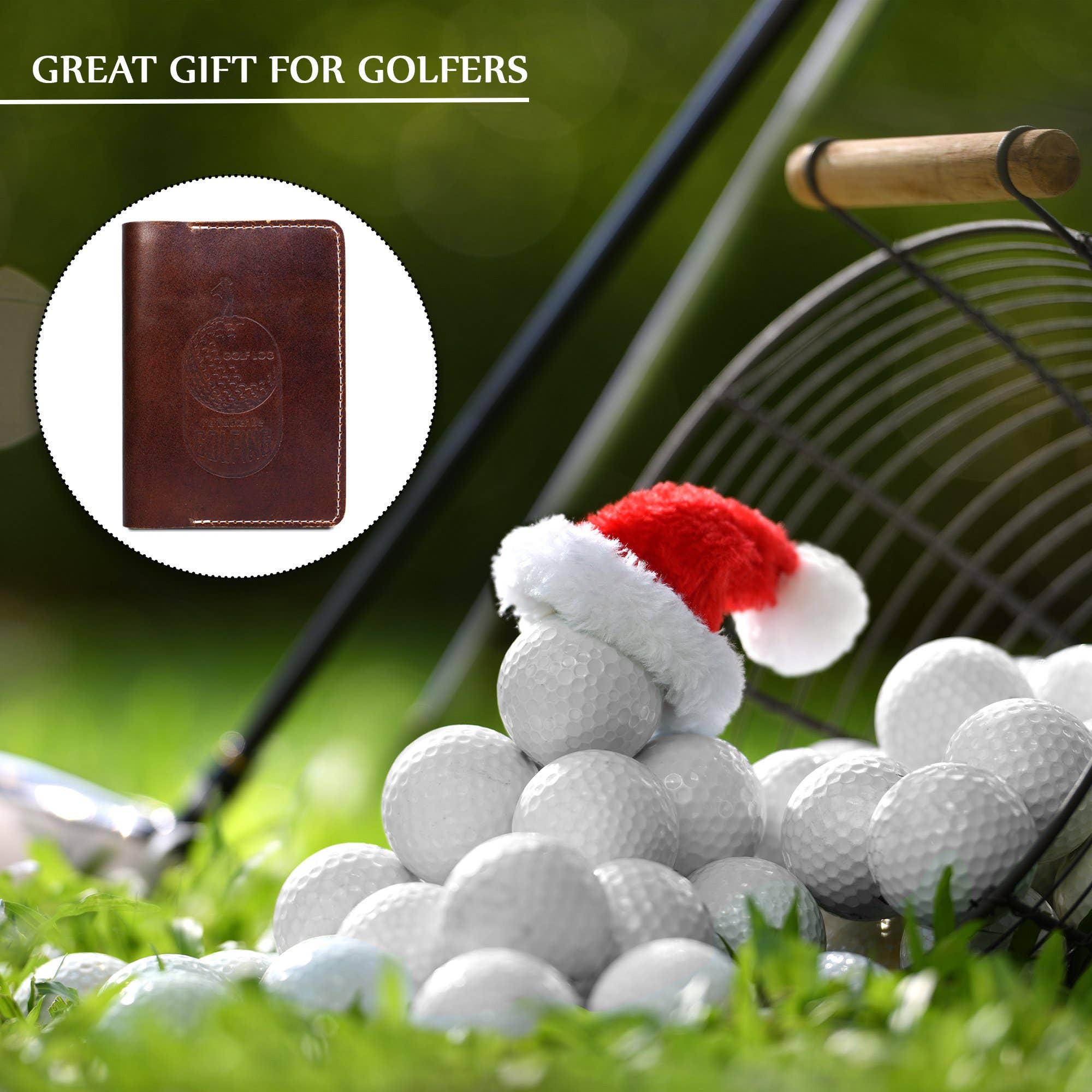 Leather Golf Scorecard Journal – Full-Grain Refillable Log Book