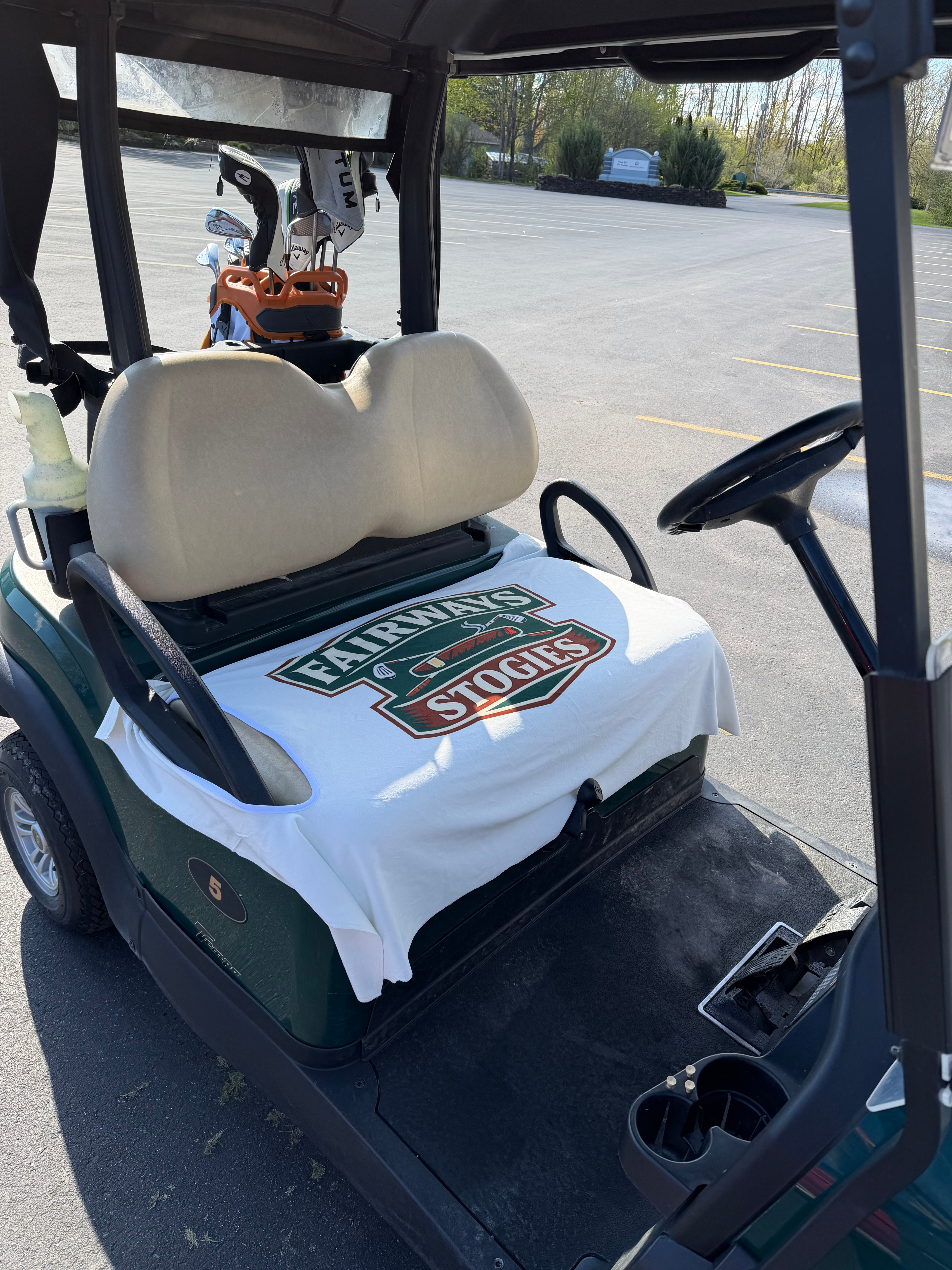 Custom Design Premium Cloth Golf Cart Seat Cover